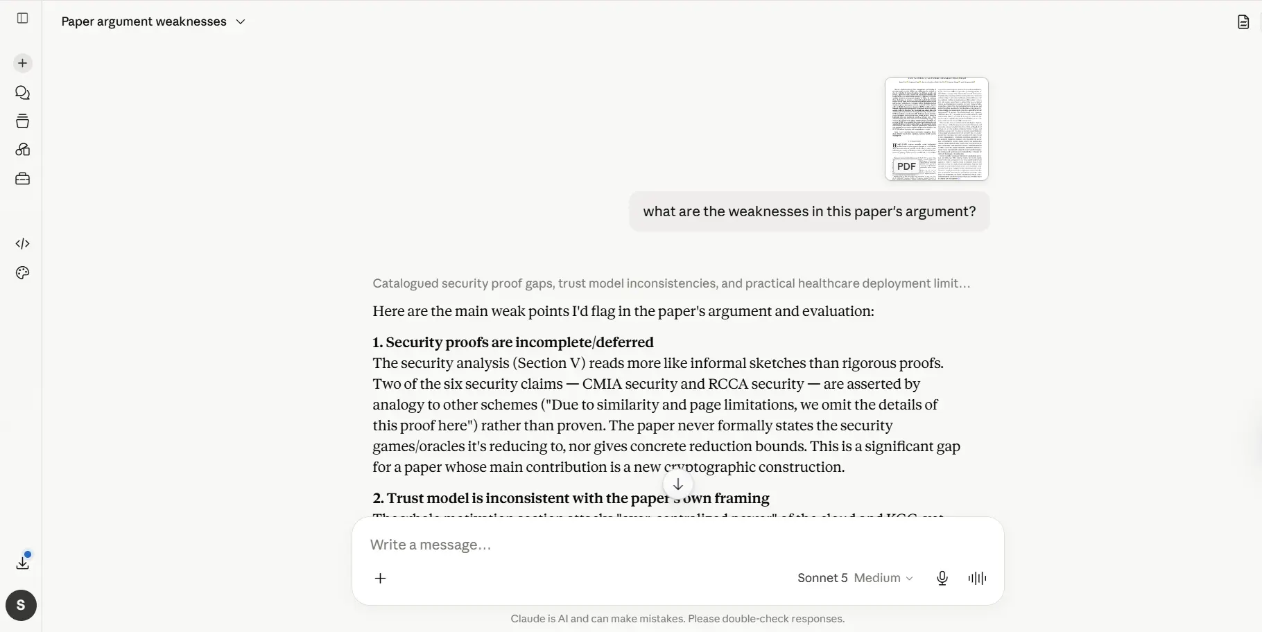 Claude AI free plan interface showing a detailed answer for an Indian student